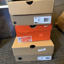 3 EMPTY BOXES NIKE & UGG