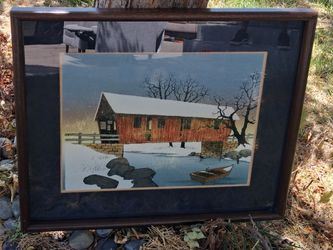 🚨 RARE VINTAGE FIND! Signed H. Hargrove Framed Art WITH Certificate! 📜🎨