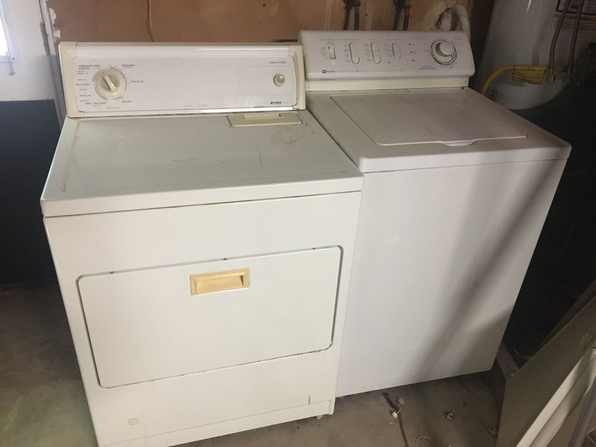 Washer and dryer $100 for both and they work great!