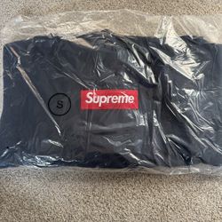 Supreme Box Logo Hoodie Sweatshirt FW24 Navy Small Jordan Nike Cactus Jack Travis