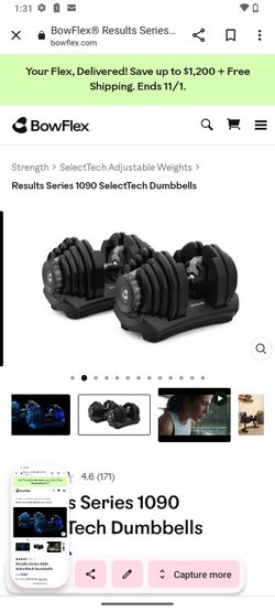 Bowflex dumbbells