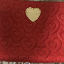 Betsy Johnson Heart Red Quilted Bag