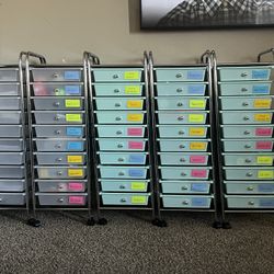 10 Drawer Storage Cart 