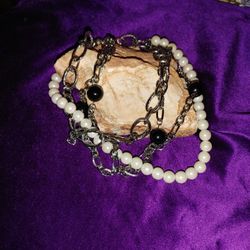 Triple Chain Choker Necklace
