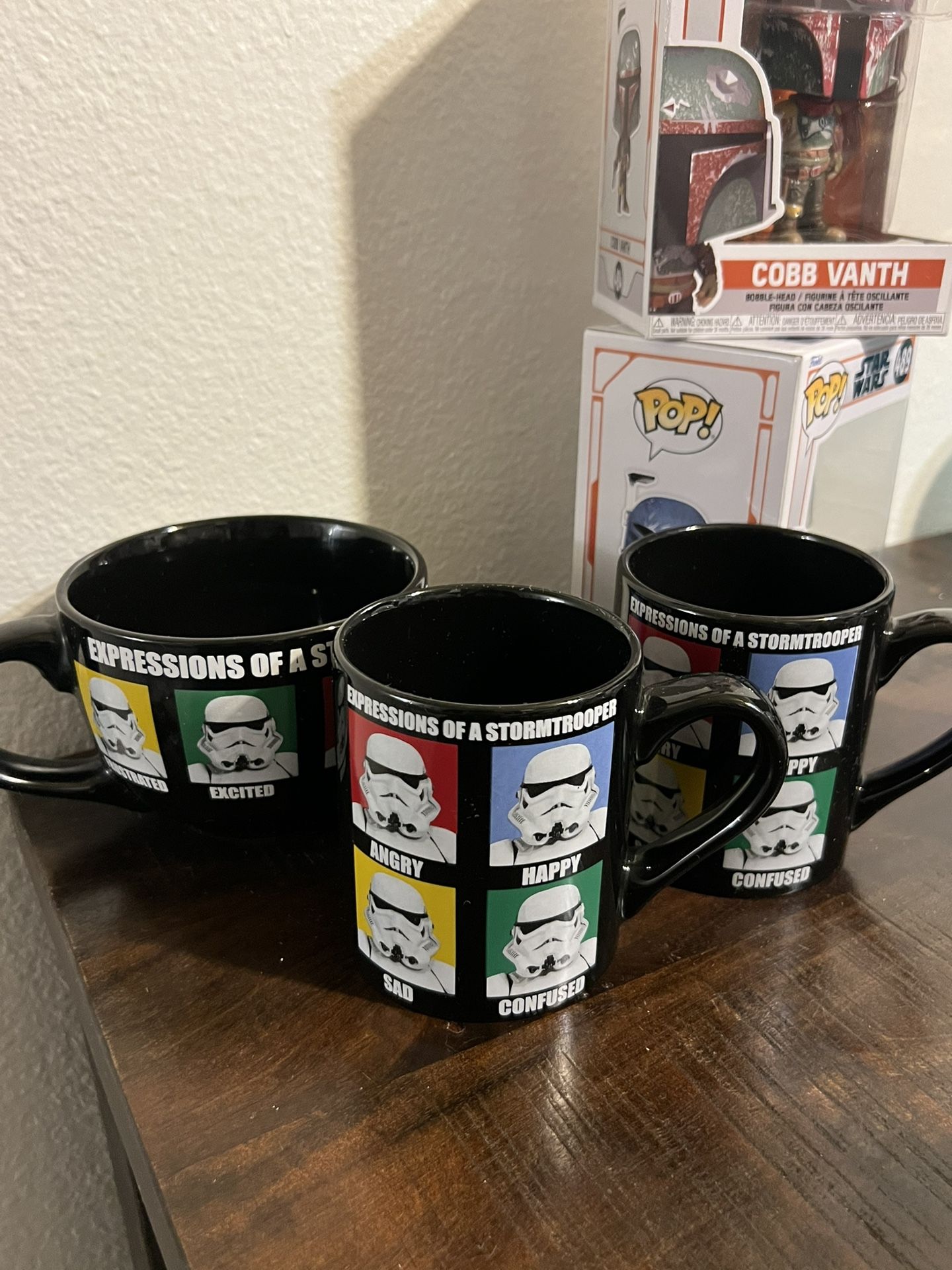 STAR WARS EXPRESSIONS Of A STORMTROOPER COFFEE MUG SET