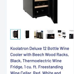Koolatron 12 Bottle Wine Chiller, Asking Price Is Half/full