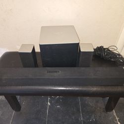 Visio Sound Bar With Suround Sound And Sub. 