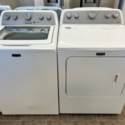 Maytag Top Glass Washer And Electric Dryer Set