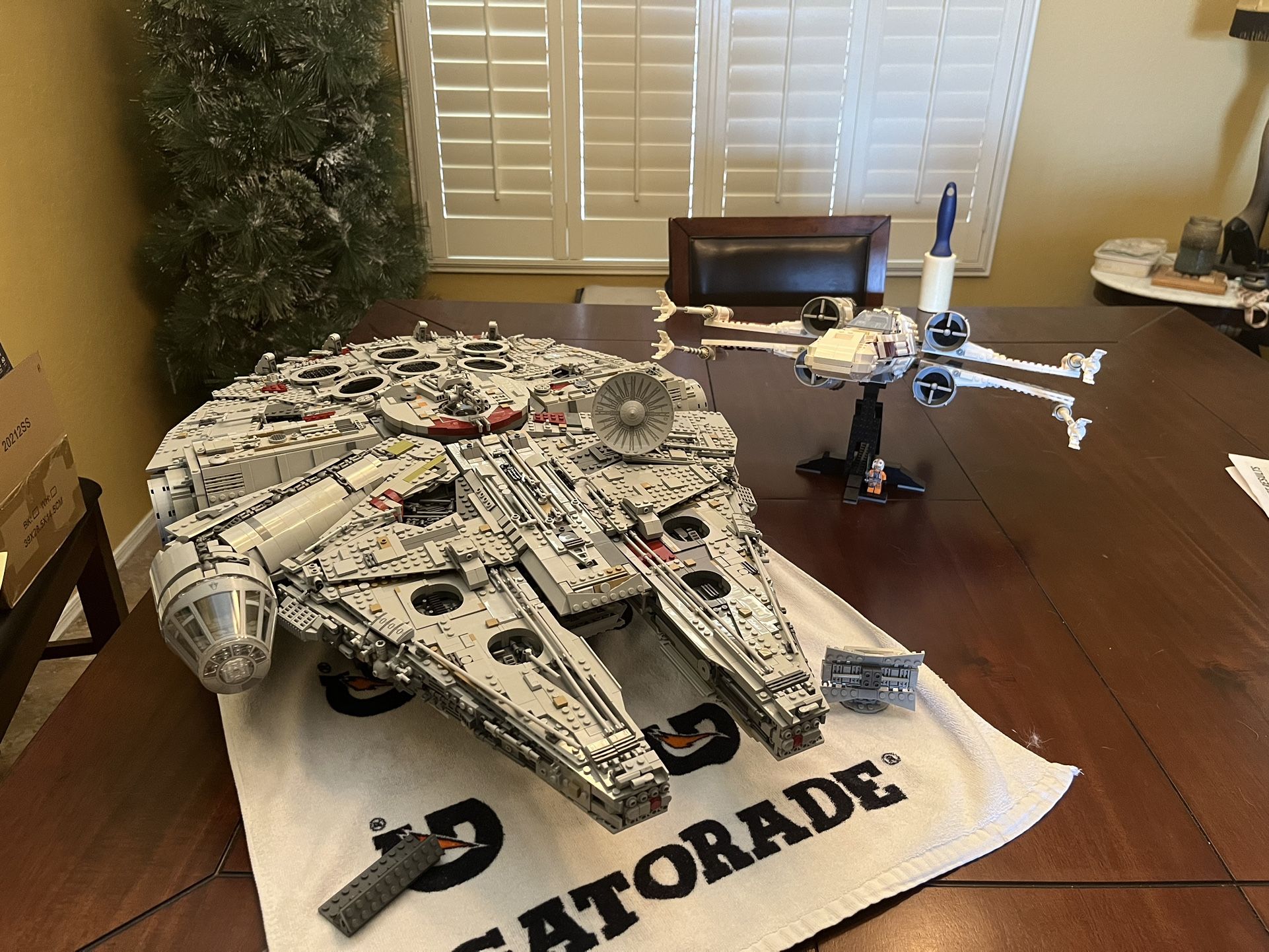 Star Wars Lego UCS Millennium Falcon And Xwing Fighter