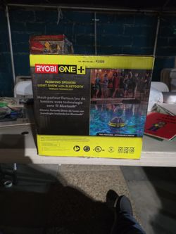 Ryobi Floating Bt Speaker And Light Show