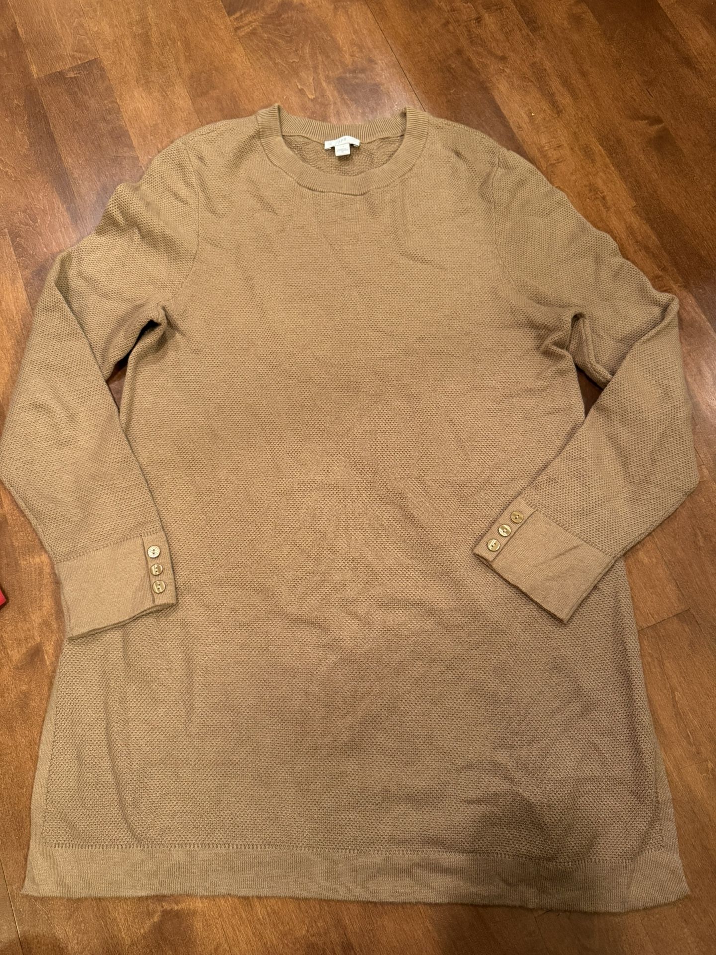 Woman’s J. Jill Wool/silk Blend Sweater Dress Shipping Available