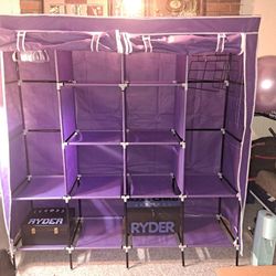 Purple Portable Closet/Wardrobe 