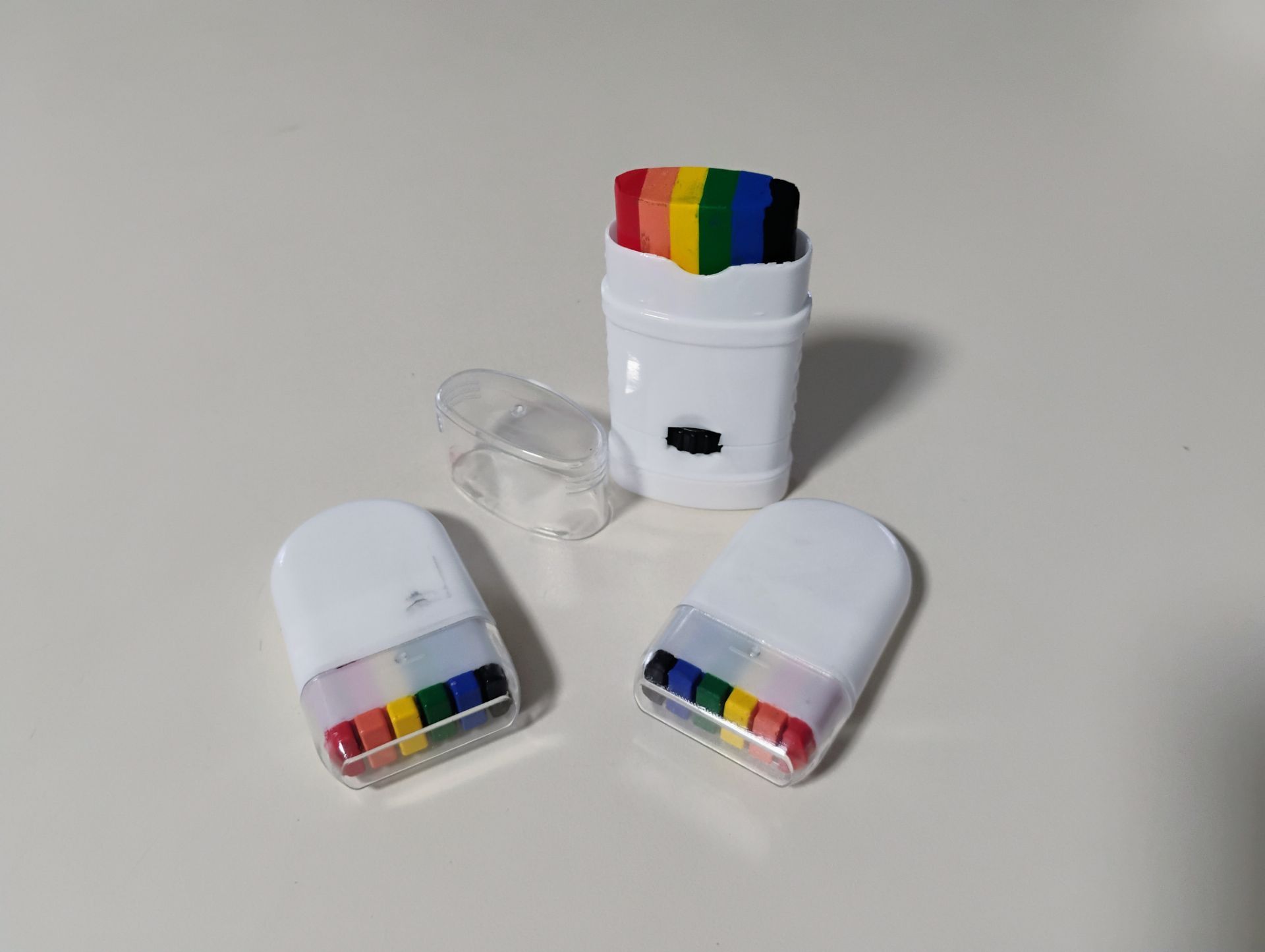 3 Rainbow Face Paint Sticks
