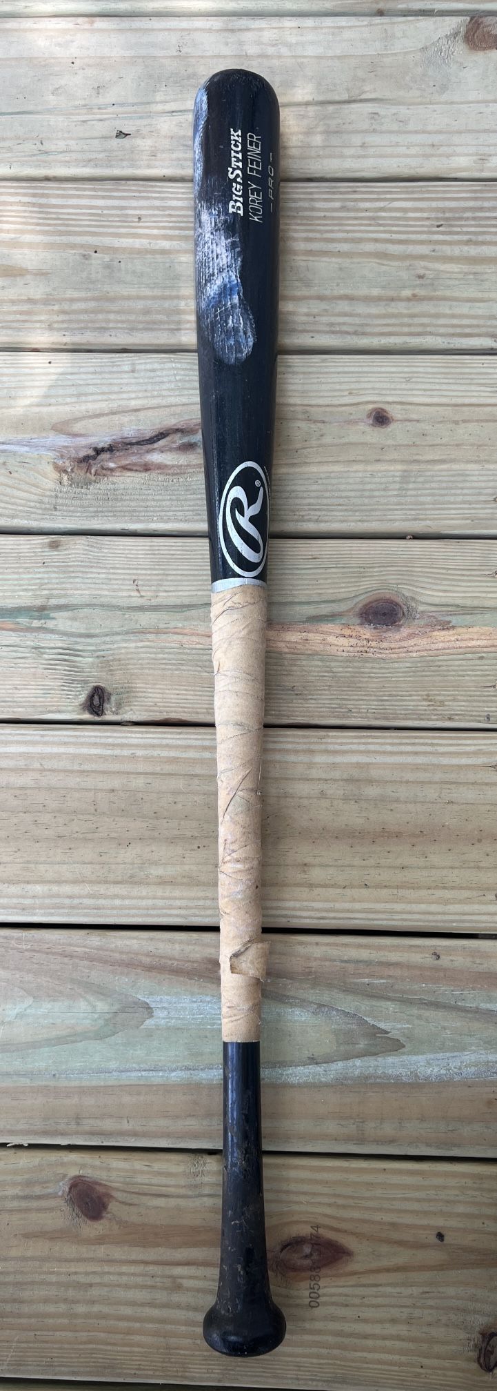 Rawlings Wooden Baseball Bat Big Stick Korey Feiner Pro Model 155B 34" Black