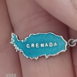 Vtg.sterling Silver " GRENADA" CHARM