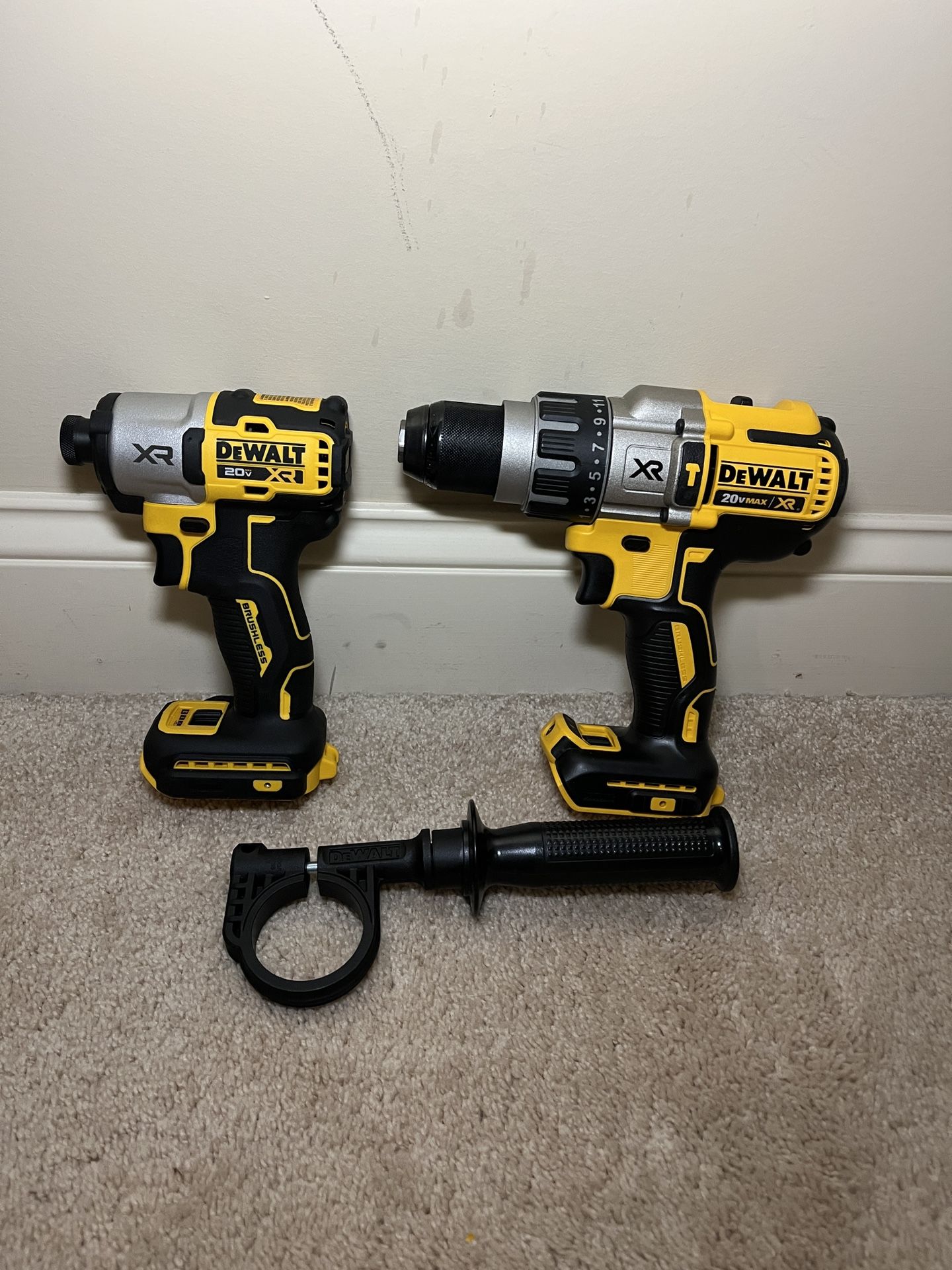 Dewalt 20V MAX Brushless 1/2 in. Hammer Drill & XR Impact Driver *New*