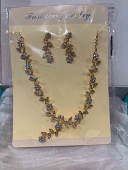 Head crown / Quince crown and necklace earrings set