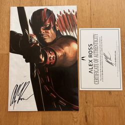 Signed Alex Ross Avengers 42 Marvel Comic Timeless Variant 2021 With COA