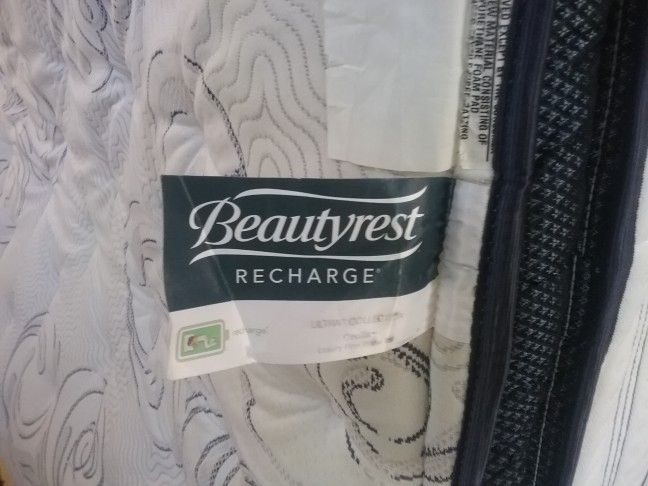 King Size Bed Mattress, Box Springs and Frame