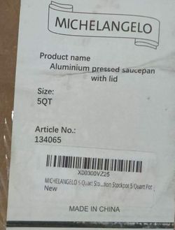 MICHELANGELO 5-quart pot