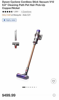 Dyson V10 Cyclone Cordless Stick Vacuum Copper/Nickel