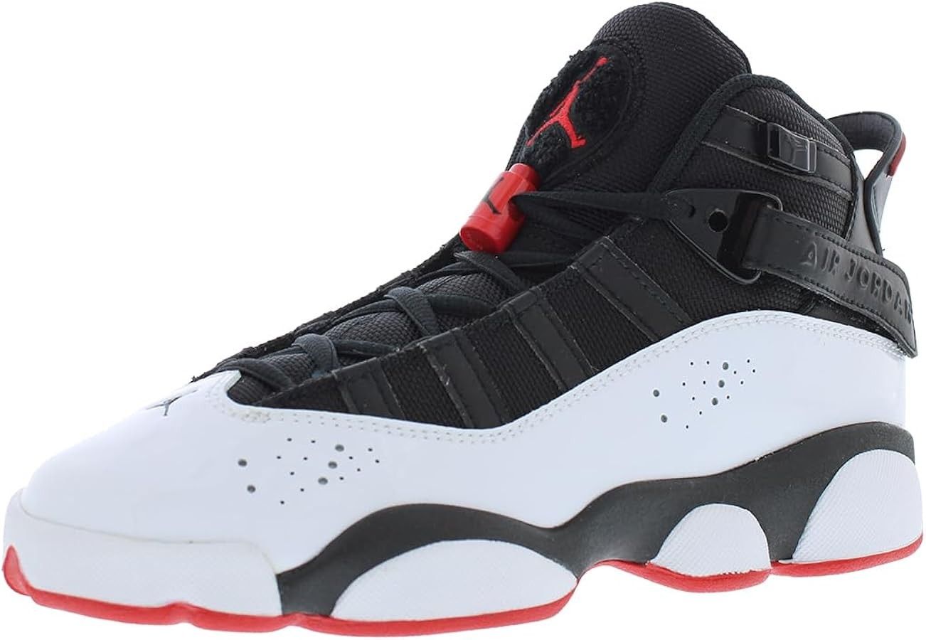 Jordan 6 Rings (GS) - - Black / Red - White - Youth: 7Y