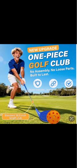 One-Piece Golf Club 35.5 Inch