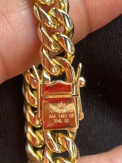 14k gold Cuban bracelet