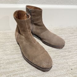 Robert Wayne Men’s  Jacob Sand Suede Leather Boots Size 10.5