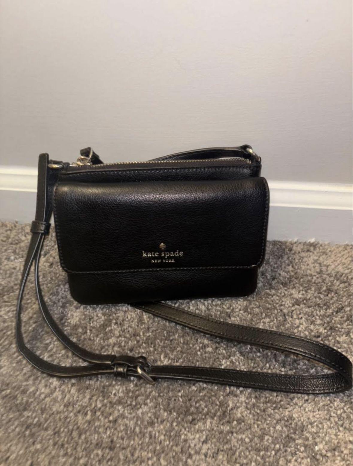 Kate Spade Black Flap Purse