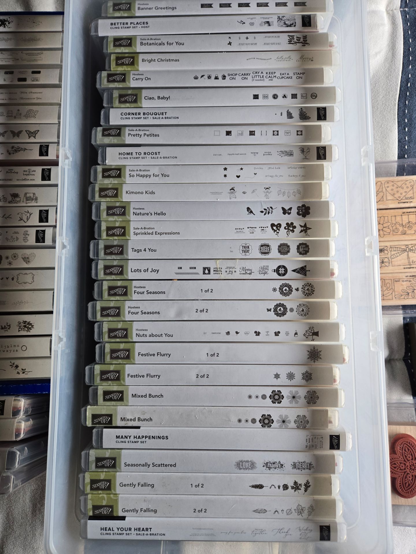 Rubber stamping kits