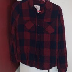Like New Red And Navy Button Down
