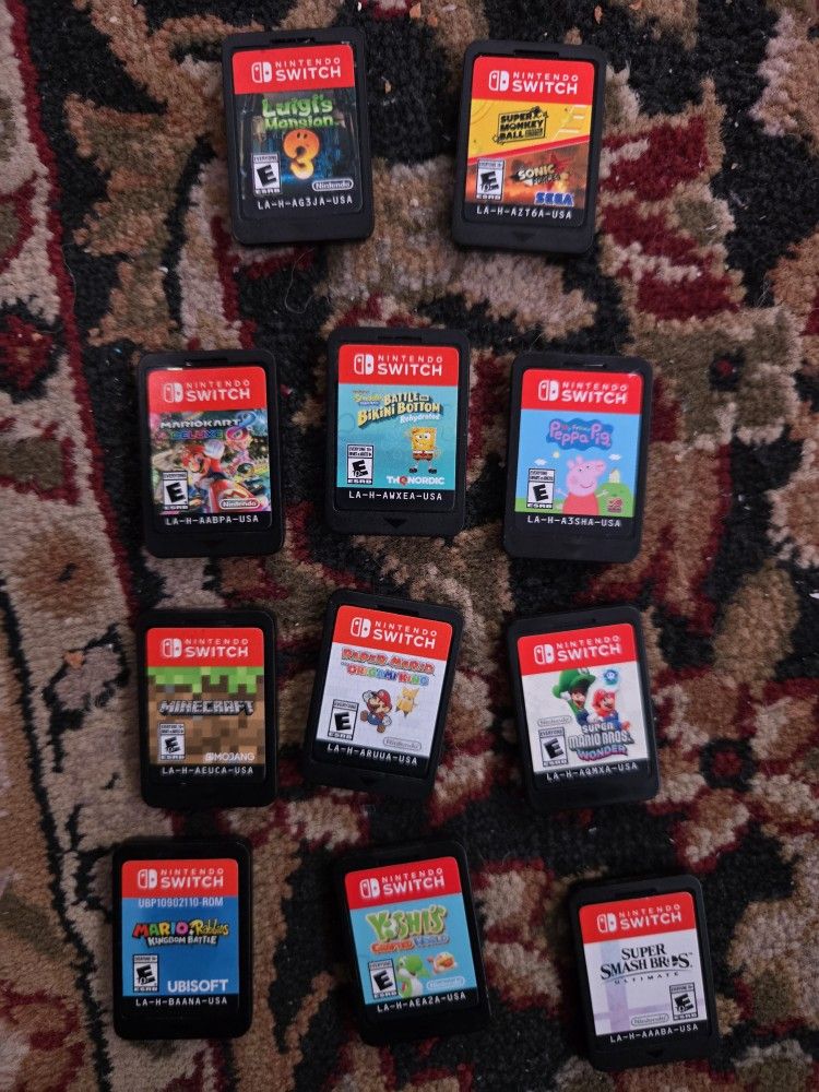 11 NINTENDO SWITCH GAMES
