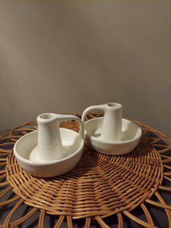 Ikea set 2 taper candlestick holder