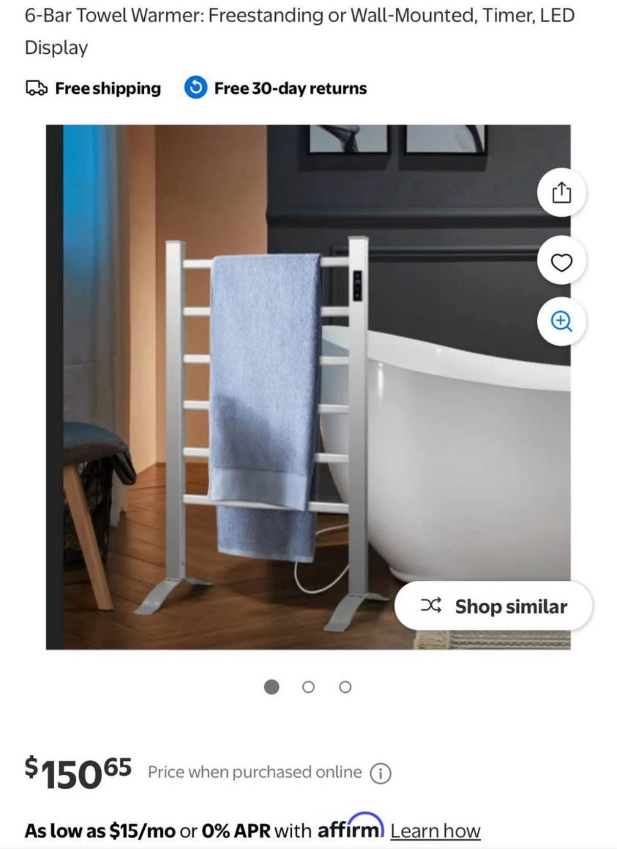 Brand new towel Warmer