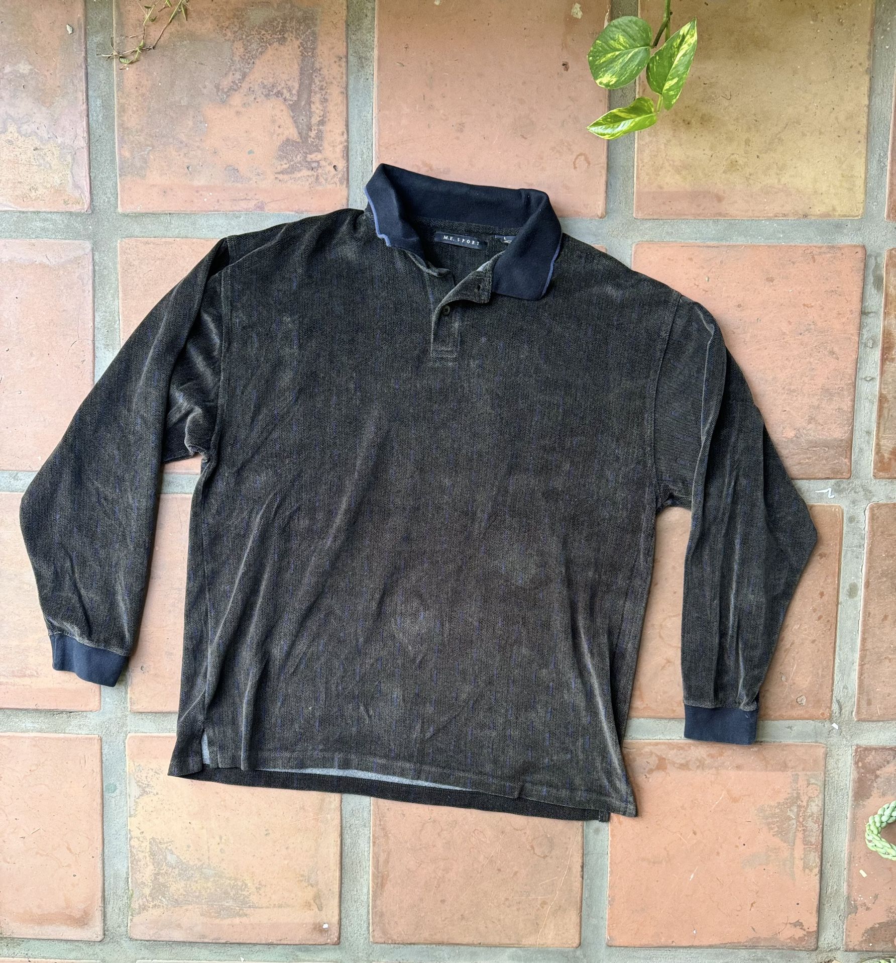 Vintage Men's M.E Sport Polo Short Size L