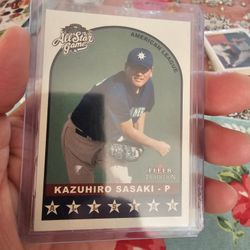 Seattle Mariners Kazuhiro Sasaki 02 Fleer Tradition Update All-star Game Glossy Serial Number 153/200 Baseball Card