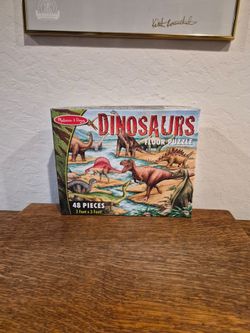 Melissa & Doug Dinosaurs Floor Puzzle, a 48-piece Jumbo Jigsaw Puzzle