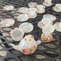 Ceramic Doll House Tea Set