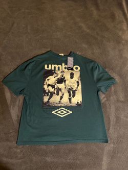 Umbro Soccer Men Green Boxy Fit T-Shirt