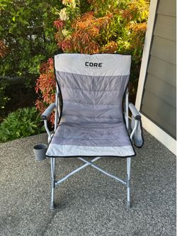 CORE EQUIPMENT Padded Folding Camping Chair