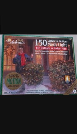 Vintage 150 Christmas Lights In Motion Mesh Lights Bin 6