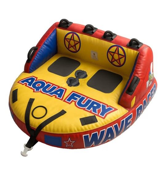 Towable Rider Deck Tube with Full Nylon Cover for Water Sports