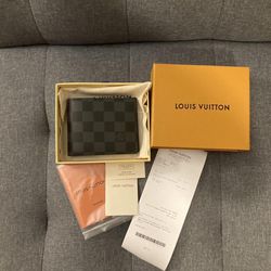 Black LV monogram wallet 