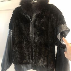 Large Fur Vest /jacket Mink & Fox