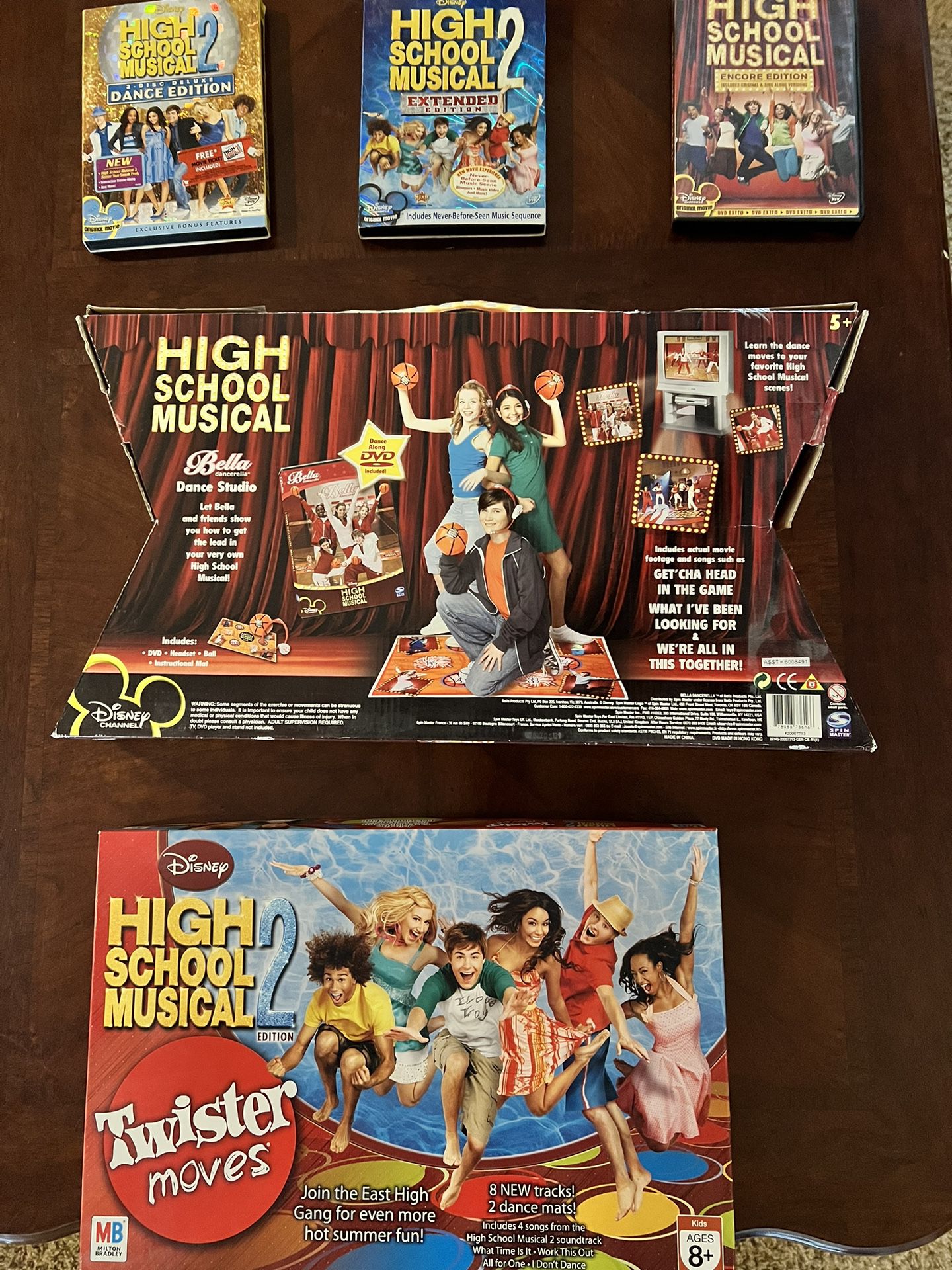 High School Musical Games And DVDs $5 Each Or $20 For The Set