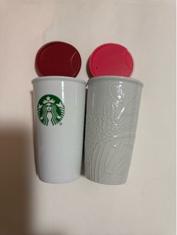 STARBUCKS. 10 OZ. NOT USED. CERAMIC MUGS. $20.00 EACH.