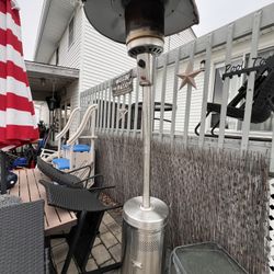 46,000 BTU Outdoor Propane Patio Heater with Wheels, Commercial & Residential, Works Great