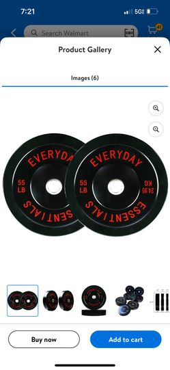 Brand New 55lb Bumper Plates