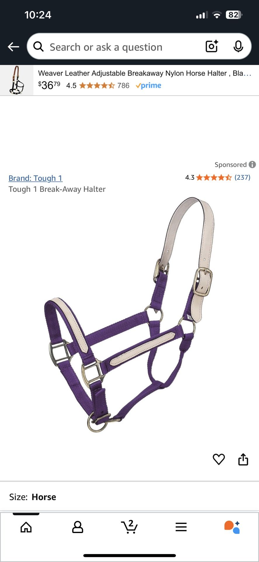 Breakaway Halter ( Purple )